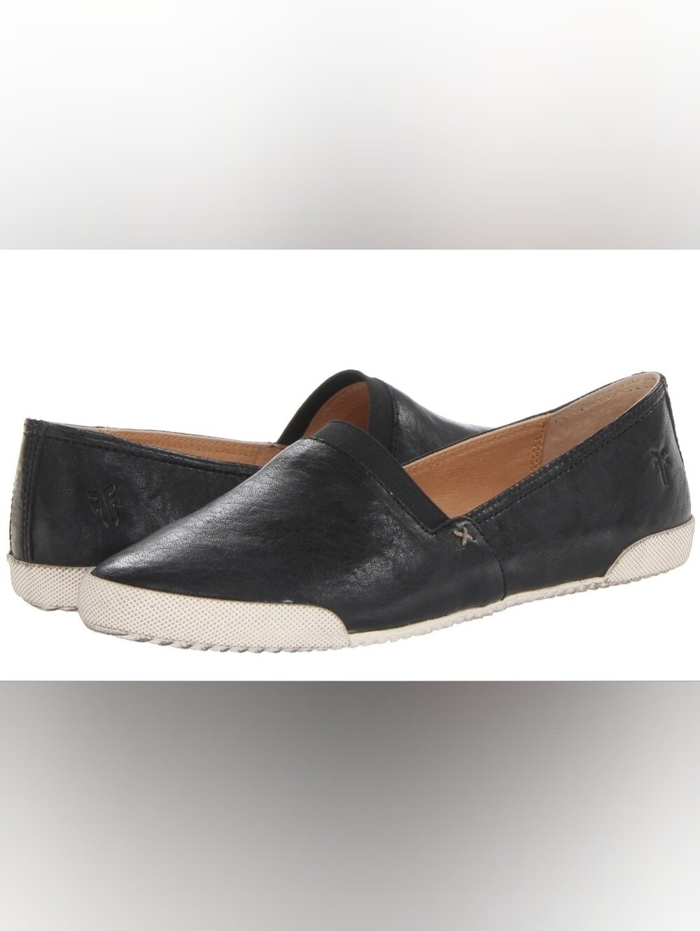 FRYE Melanie Black Leather Slip On